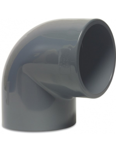 PROFEC KNIE 90&deg; PVC-U 63 MM LIJMMOF 16BAR GRIJS