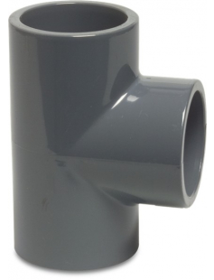 PROFEC T-STUK 90&deg; PVC-U 63 MM LIJMMOF 16BAR GRIJS