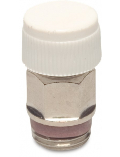 ITAP AFTAPKRAAN MESSING VERNIKKELD 1/4&quot; BUITENDRAAD TYPE 194