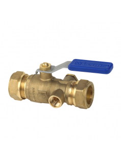 BONFIX KOGELSTOPKRAAN 22 X 22 MM KNEL MET AFTAP