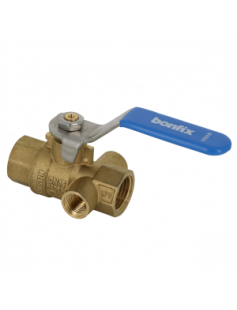 BONFIX KOGELSTOPKRAAN 3/4&quot; X 3/4&quot; BI.DR. MET AFTAP