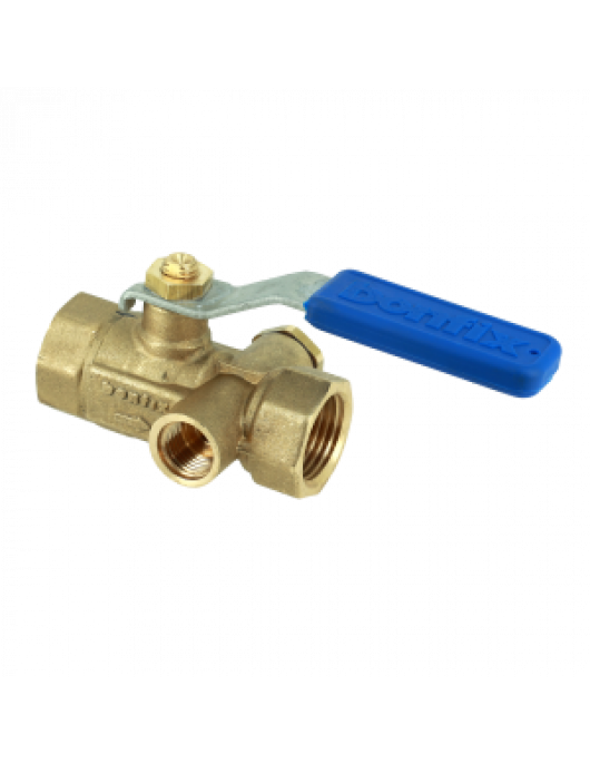 BONFIX KOGELSTOPKRAAN 1/2" X 1/2" BI.DR. MET AFTAP