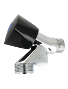 BONFIX BELUCHTERKRAAN MET KEERKLEP EN ZWARTE KNOP 1ST.