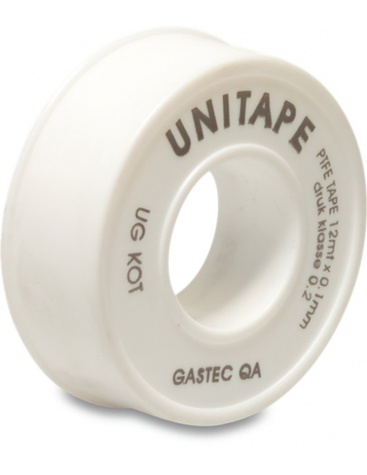 PROFEC AFDICHTINGTAPE PTFE 12 MM WIT 12M GASTEC