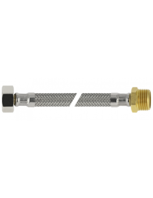 BONFIX RVS FLEX. AANSLUITLEIDING 35CM 1/2" BI. X 1/2" BU.