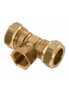 BONFIX KNEL MESSING T-STUK 15 X 1/2&quot; BI.DR. X 15 MM