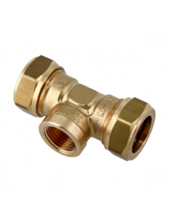 BONFIX KNEL MESSING T-STUK 22 X 3/4&quot; BI.DR. X 22 MM