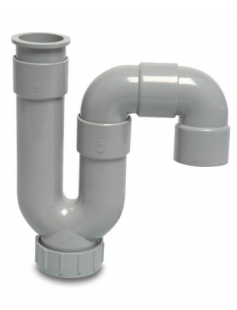 SIFON PVC 50 MM LIJMMOF GRIJS TYPE P+S