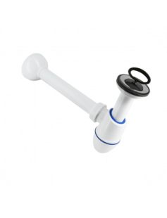 BONFIX PLUGBEKERSIFON MET MUURBUIS, ROZET, RUBBER STOP 32 MM