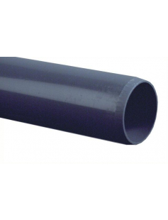 DRUKBUIS PVC-U 50 MM X 3,7 MM GLAD ISO-PN16 GRIJS 4M KIWA