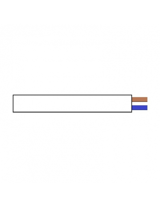 5 METER RONDSNOER 2X0,75-QMM WIT