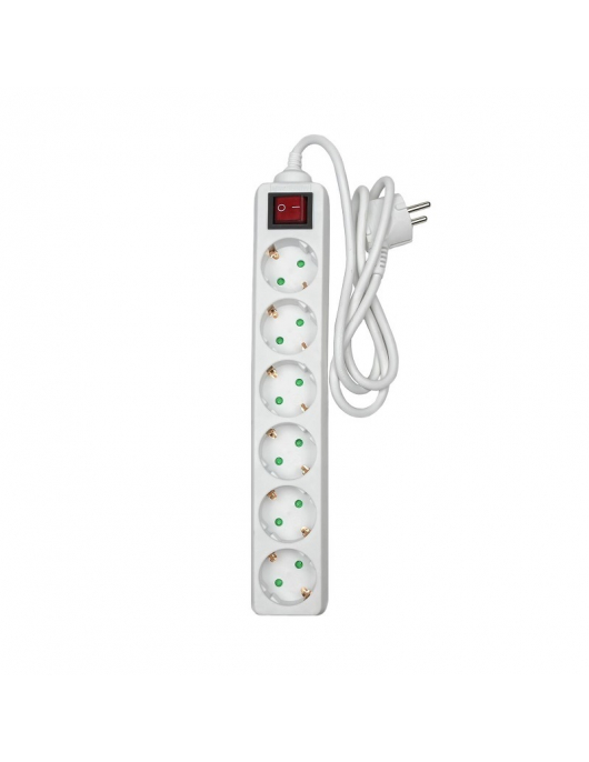 STEKKERDOOS 6V+KNOP 1,5M 3X1Q WIT STEKKERDOOS 6V+KNOP 1,5M 3X1Q WIT