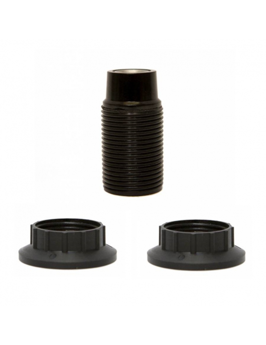 LAMPHOUDER E14 MET 2 RING ZWART LAMPHOUDER E14 MET 2 RING ZWART