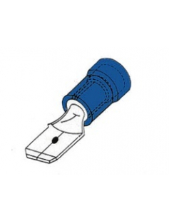 100ST. VLAKSTEKER BL MALE 6,4X0,8MM 100ST. VLAKSTEKER BL MALE 6,4X0,8MM
