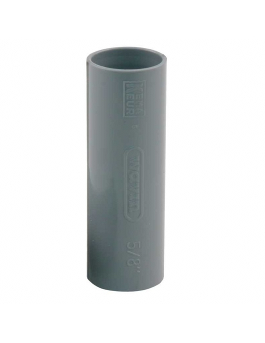 PVC SOK 3/4" 19MM GRIJS SLAGVAST