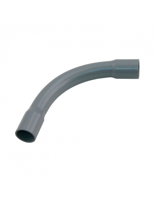 PVC BOCHT 5/8" 16MM GRIJS SLAGVAST