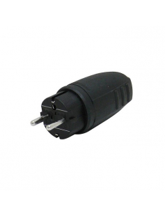 RUBBER STEKKER RA ZWART BASIC N&L RUBBER STEKKER RA ZWART BASIC N&L