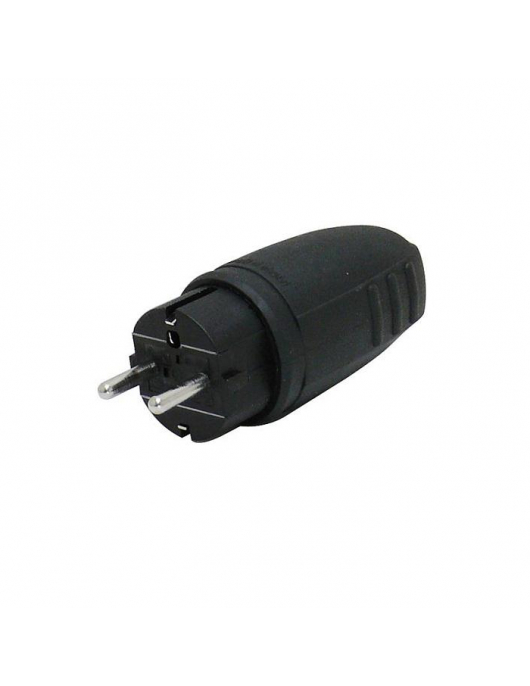 RUBBER STEKKER RA ZWART BASIC N&L RUBBER STEKKER RA ZWART BASIC N&L