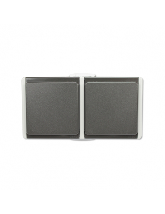 AQUARIUS IP54 WCD 2V H.ZONTAAL GRS