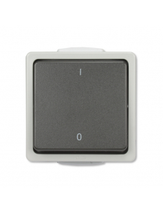 AQUARIUS IP54 SCHAKELAAR 2-PLG GRS AQUARIUS IP54 SCHAKELAAR 2-PLG GRS