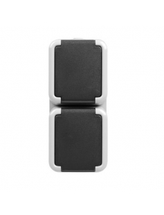 PEHA IP44 WCD+RA DUBBEL VERT.306521 PEHA IP44 WCD+RA DUBBEL VERT.306521