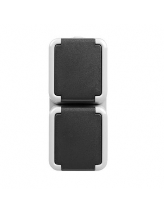 PEHA IP44 WCD+RA DUBBEL VERT.306521 PEHA IP44 WCD+RA DUBBEL VERT.306521