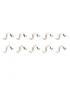 10 STUKS ZADEL IJZER WIT 3/4" 19MM 10 STUKS ZADEL IJZER WIT 3/4" 19MM