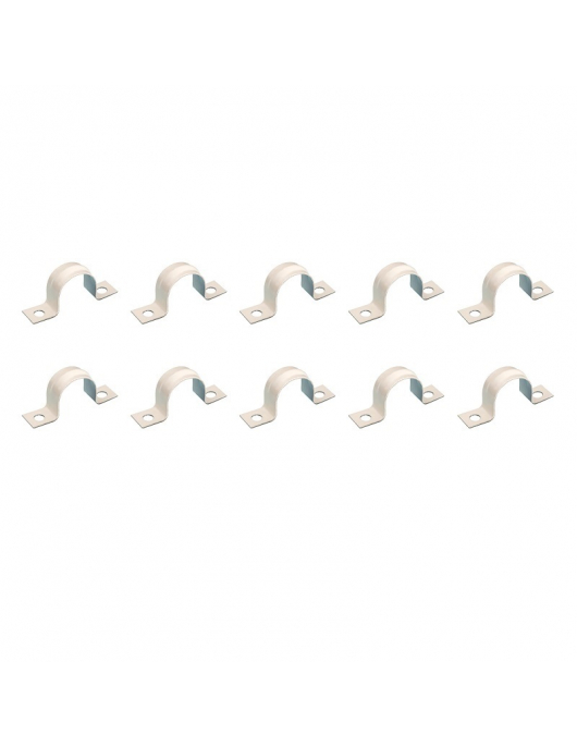 10 STUKS ZADEL IJZER WIT 3/4" 19MM