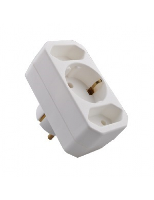 VERDEELSTEKKER 1XRA 2X EURO 2,5A WT VERDEELSTEKKER 1XRA 2X EURO 2,5A WT