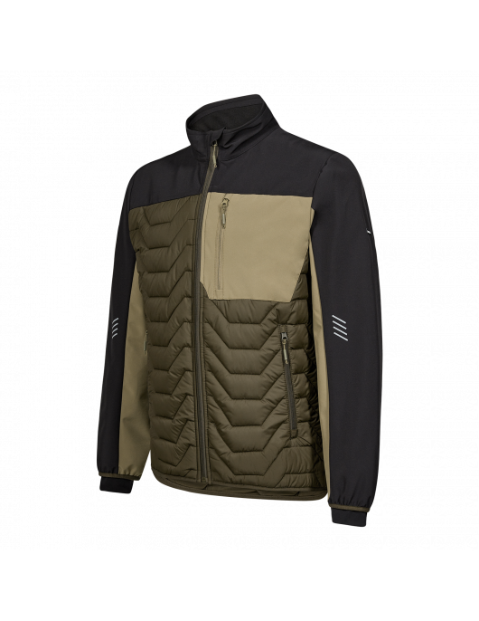 ENTIRE QUILTED JACKET FOREST GREEN/BLACK XL (1328-142-5320-XL)