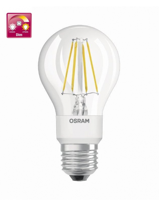 OSRAM F-LED GLOWDIM CLA60 6,5W E27
