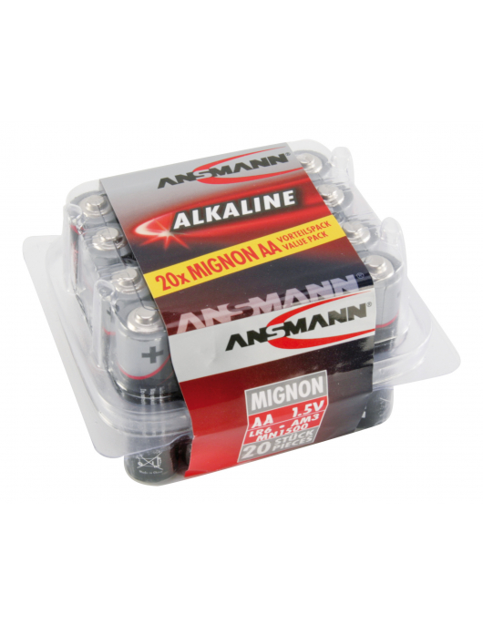 ALKALINE BATTERIJEN BIG FIVE ALKALINE BATTERIJ MIGNON AA / LR6 20 PCS.