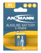 ALKALINE BATTERIJEN BIG FIVE X-POWER ALKALINE BATTERIJ 9 VOLT E BLOK /