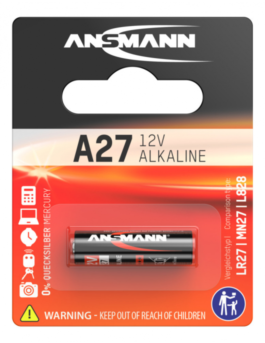 COIN CELLS ALKALINE BATTERIJ A27 / LR27