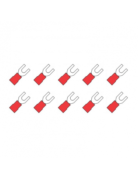 10 ST.KABELSCHOEN VORK 3MM ROOD