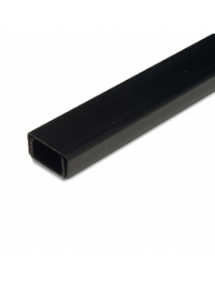 2MTR.LEIDINGLIJSTKLIK 20X10+PLAK ZW 2MTR.LEIDINGLIJSTKLIK 20X10+PLAK ZW