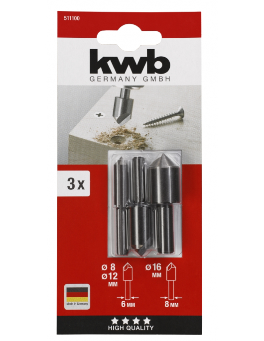 VERZINKBOREN-SET WS 8/12/16 MM VERZINKBOREN-SET WS 8/12/16 MM