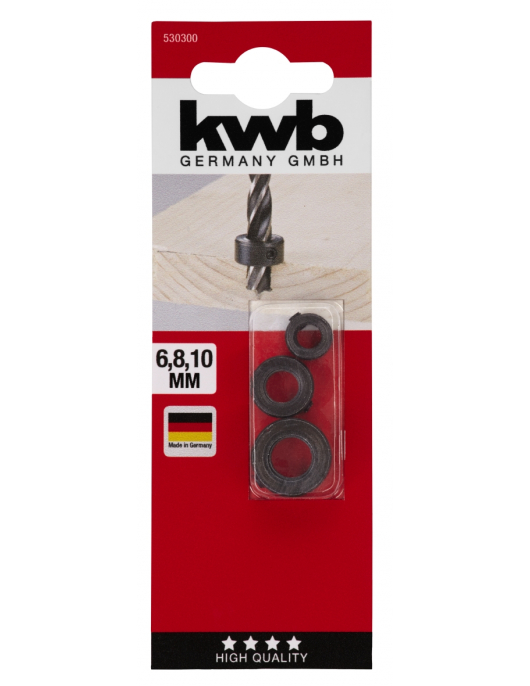 BOORDIEPTE-INSTELRINGEN 3-DELIG