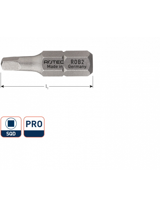 SCHROEFBIT BASIC, C6.3, SQD 0X25 SCHROEFBIT BASIC, C6.3, SQD 0X25