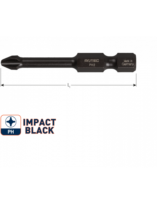 IMPACT SCHROEFBIT PH 3, L=50, E6.3, BASIC