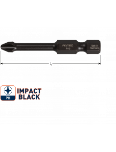 IMPACT SCHROEFBIT PZ 2, L=50, E6.3, BASIC IMPACT SCHROEFBIT PZ 2, L=50, E6.3, BASIC