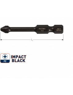 IMPACT SCHROEFBIT PZ 3, L=50, E6.3, BASIC IMPACT SCHROEFBIT PZ 3, L=50, E6.3, BASIC