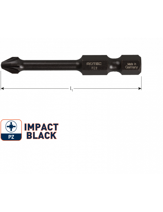IMPACT SCHROEFBIT PZ 3, L=50, E6.3, BASIC IMPACT SCHROEFBIT PZ 3, L=50, E6.3, BASIC
