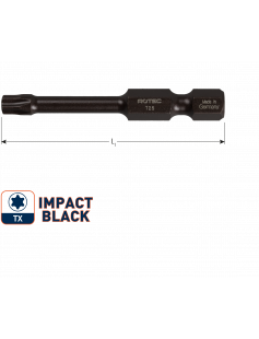 IMPACT SCHROEFBIT T 25, L=50, E6.3, BASIC IMPACT SCHROEFBIT T 25, L=50, E6.3, BASIC