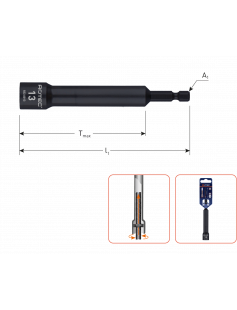 DOPSLEUTEL EXTRA DIEP E6,3 BITOPNAME SW 10X110/75 DOPSLEUTEL EXTRA DIEP E6,3 BITOPNAME SW 10X110/75