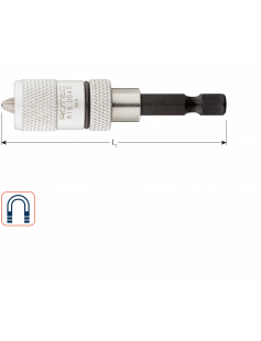 BITHOUDER E6.3X65, MAGN., V. SNELBOUWSCHR., INCL. BIT PH 2R BITHOUDER E6.3X65, MAGN., V. SNELBOUWSCHR., INCL. BIT PH 2R
