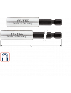 BITHOUDER E6.3X200, MAGN., HULS ø10X35, MET C-RING BITHOUDER E6.3X200, MAGN., HULS ø10X35, MET C-RING