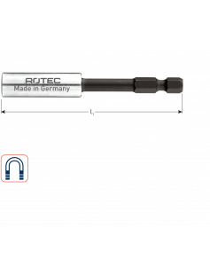 IMPACT BITHOUDER, E6.3X80, MAGN., MET C-RING IMPACT BITHOUDER, E6.3X80, MAGN., MET C-RING