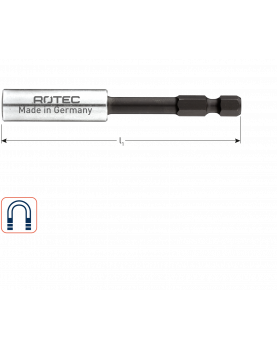 IMPACT BITHOUDER, E6.3X80, MAGN., MET C-RING IMPACT BITHOUDER, E6.3X80, MAGN., MET C-RING