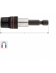 BITHOUDER E6.3X60, MAGN., MET QUICKFIX SNELSPAN BITHOUDER E6.3X60, MAGN., MET QUICKFIX SNELSPAN